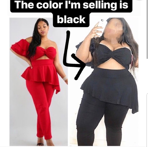 Quum Peplum Jumpsuit - Picture 1 of 2